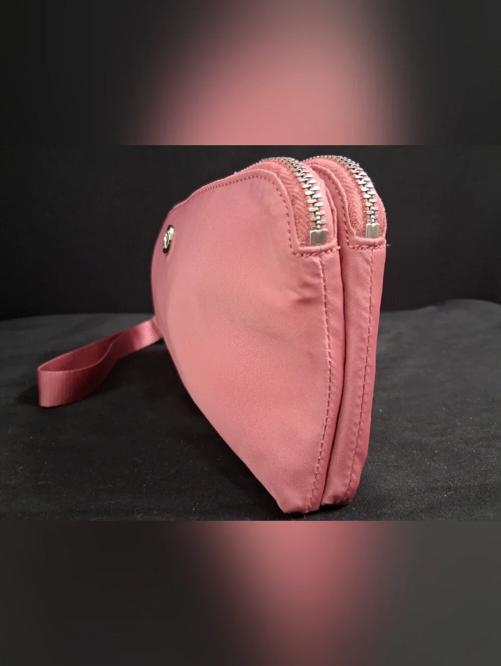 Lululemon Three Compartment Pink Wristlet/Pouch